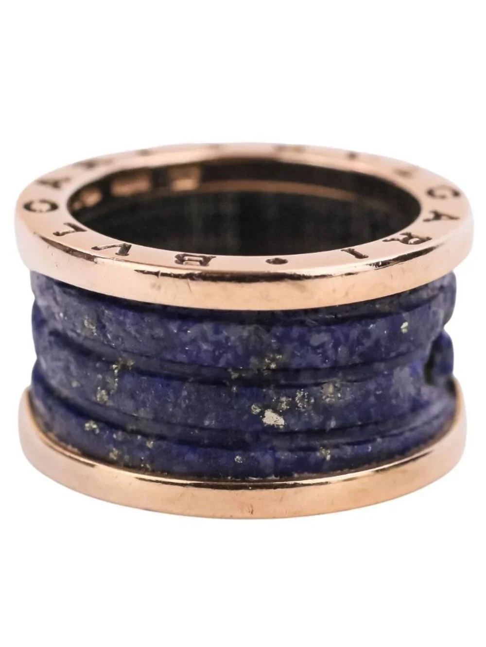 Bvlgari B.zero1 B-zero One 18k Lapis Lazuli Ring 750 52 Yellow Gold